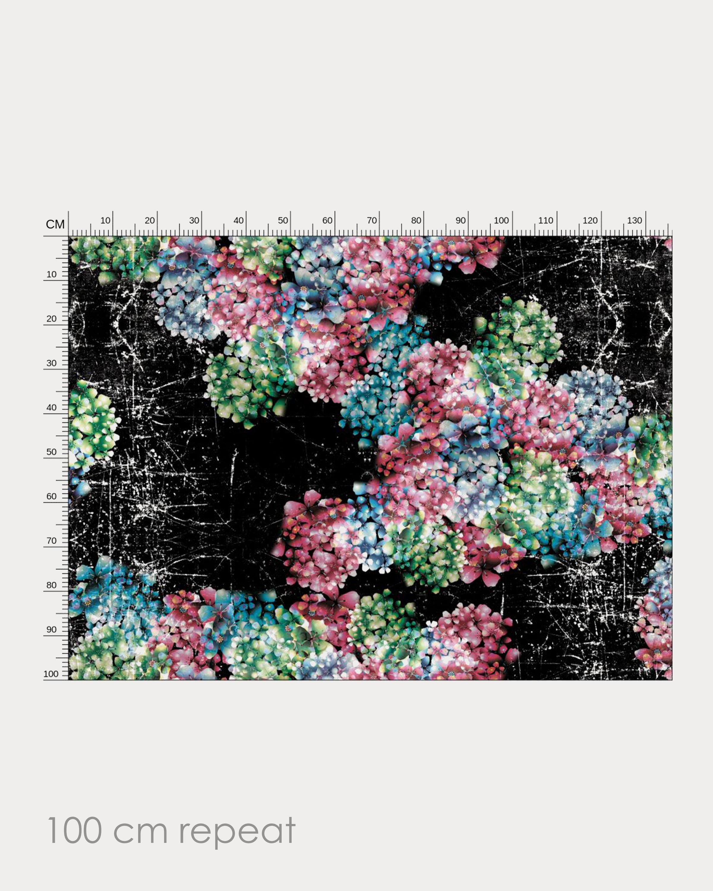Pom Pom Dark Fashion Fabric