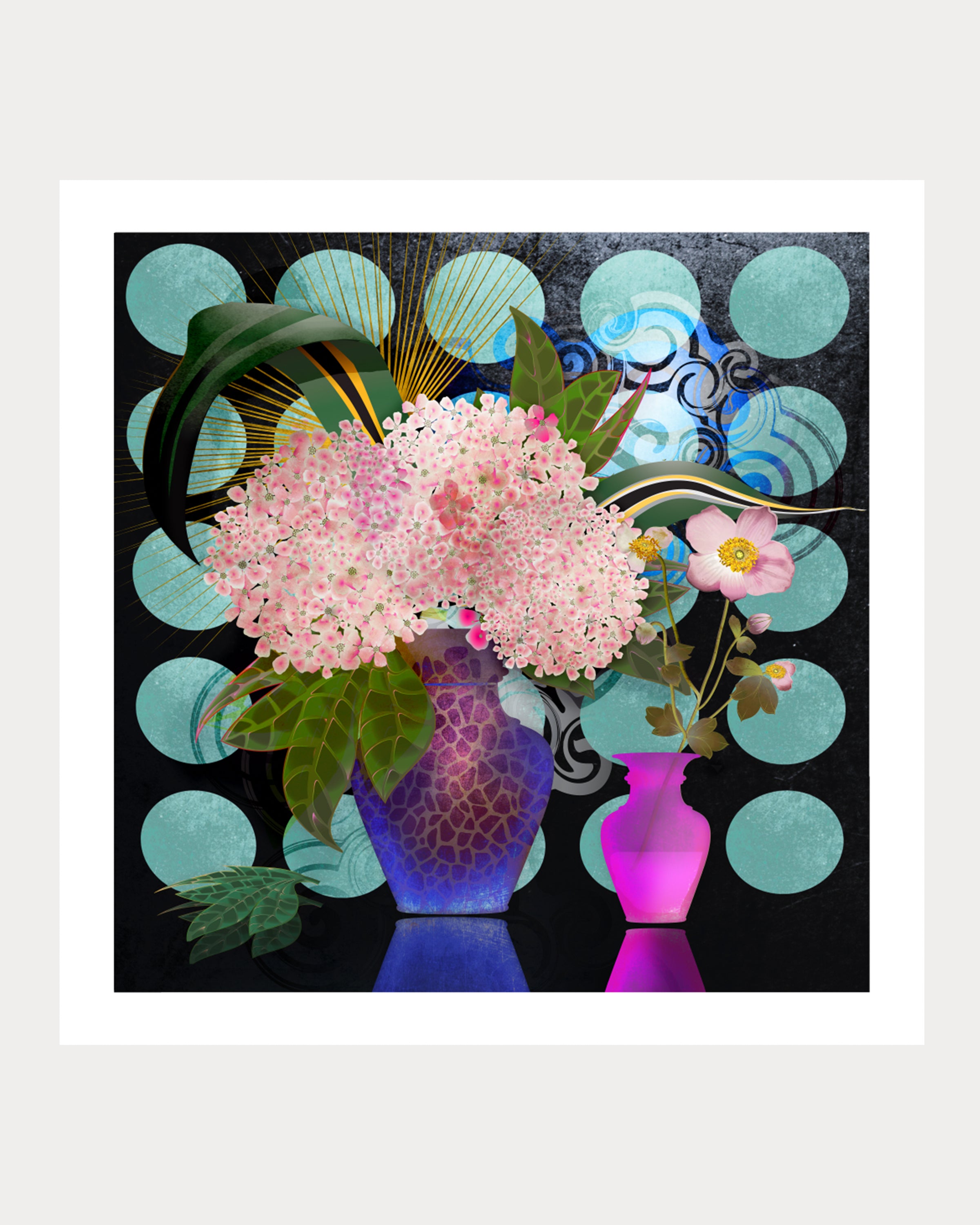 Hydrangea & Anemone: A Still Life