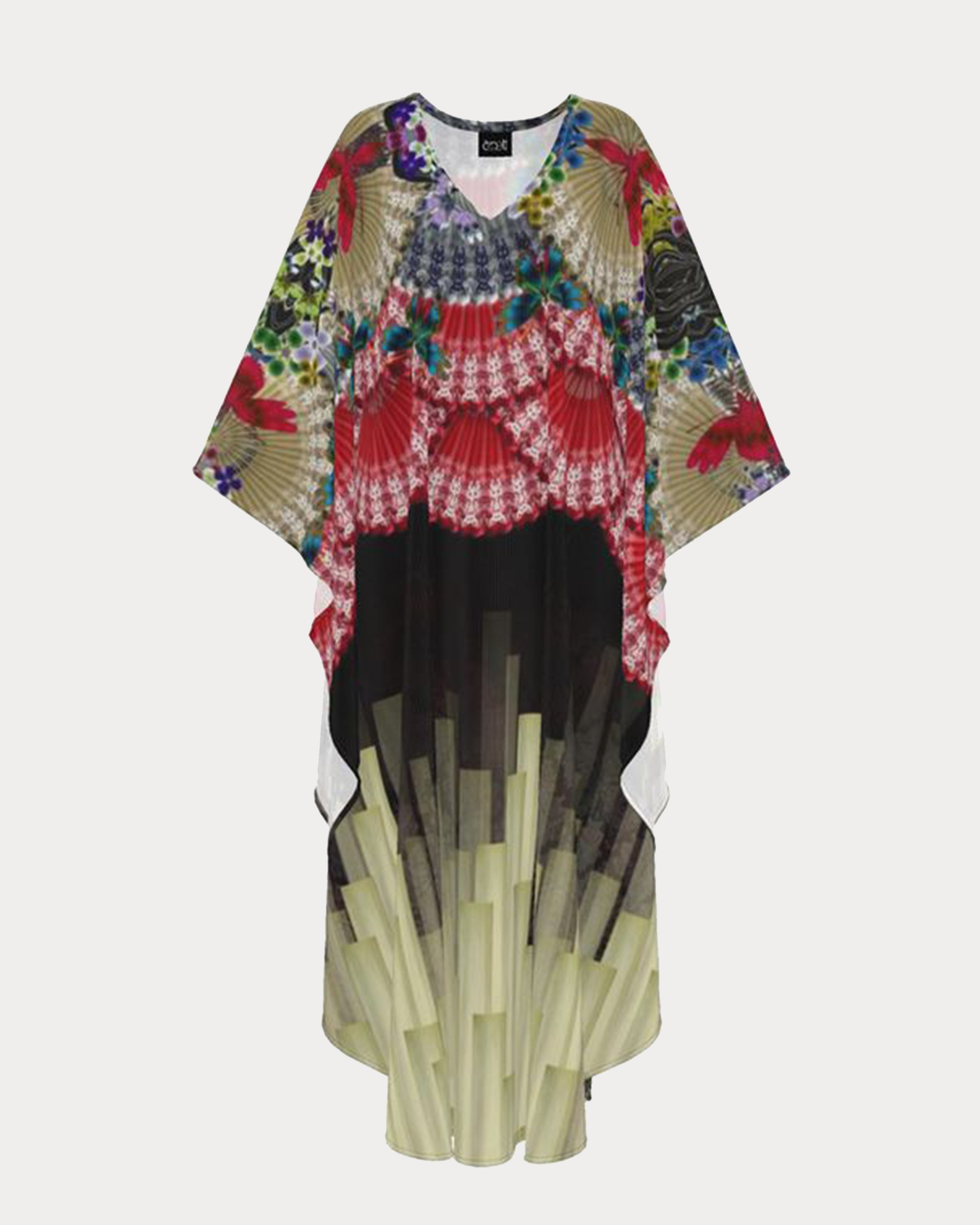 Red Fans Kaftan