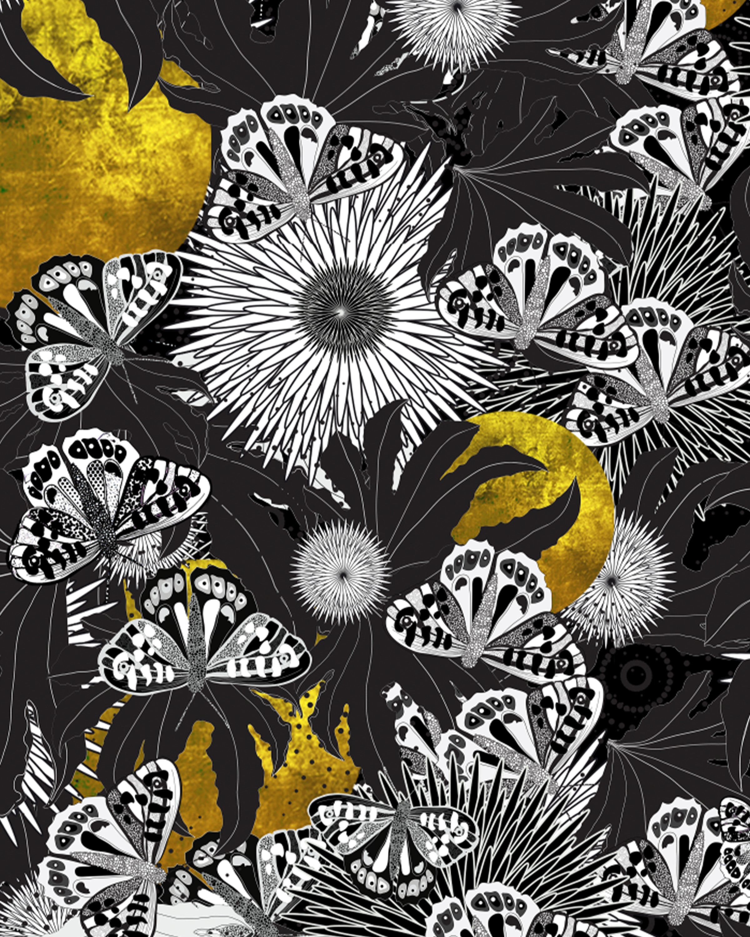 Butterfly Moon Wallpaper Sample