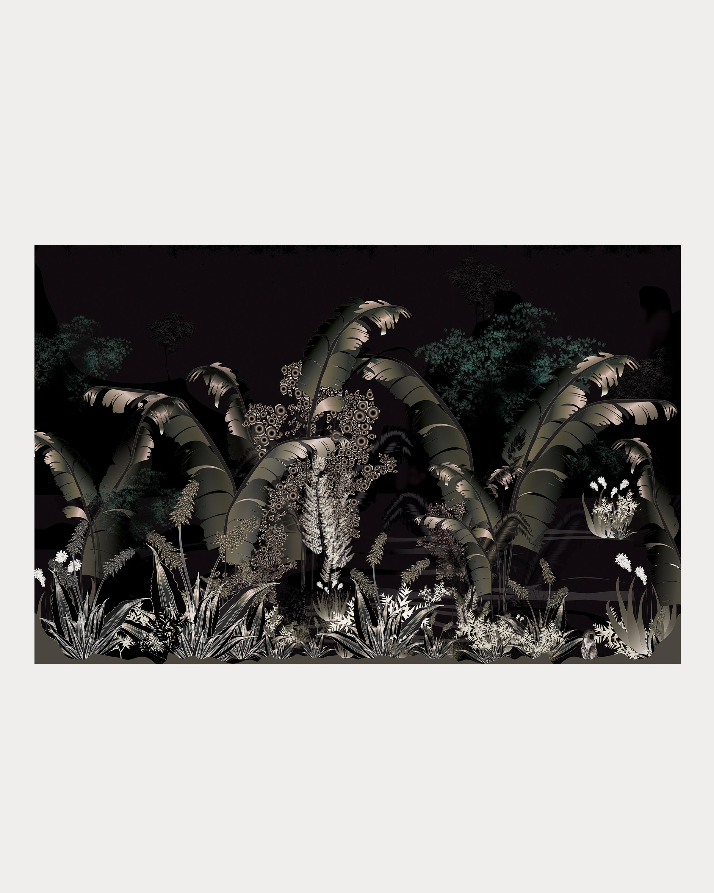 Jungle Palm Dusk Wallpaper Mural