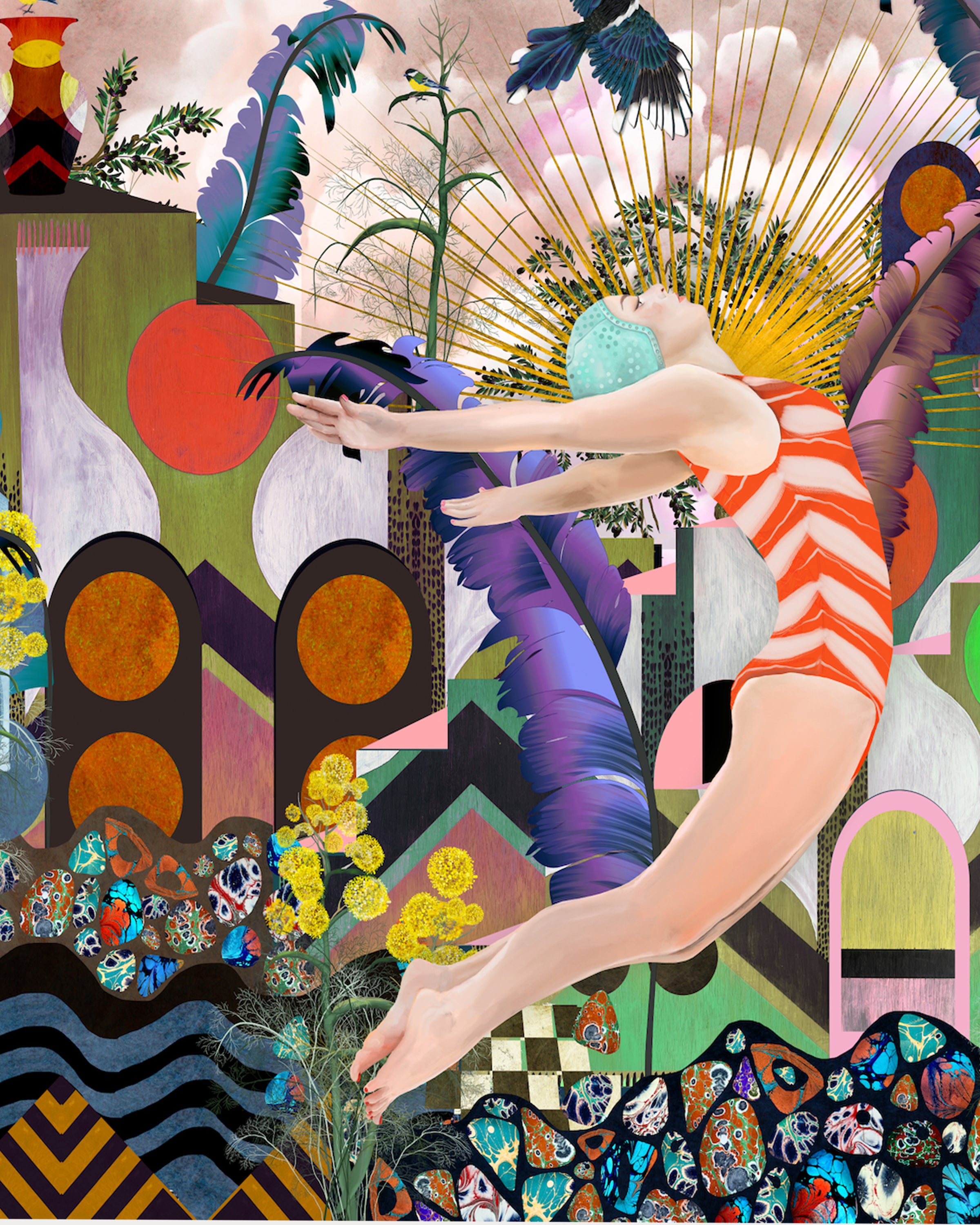 Divers Wallpaper Mural