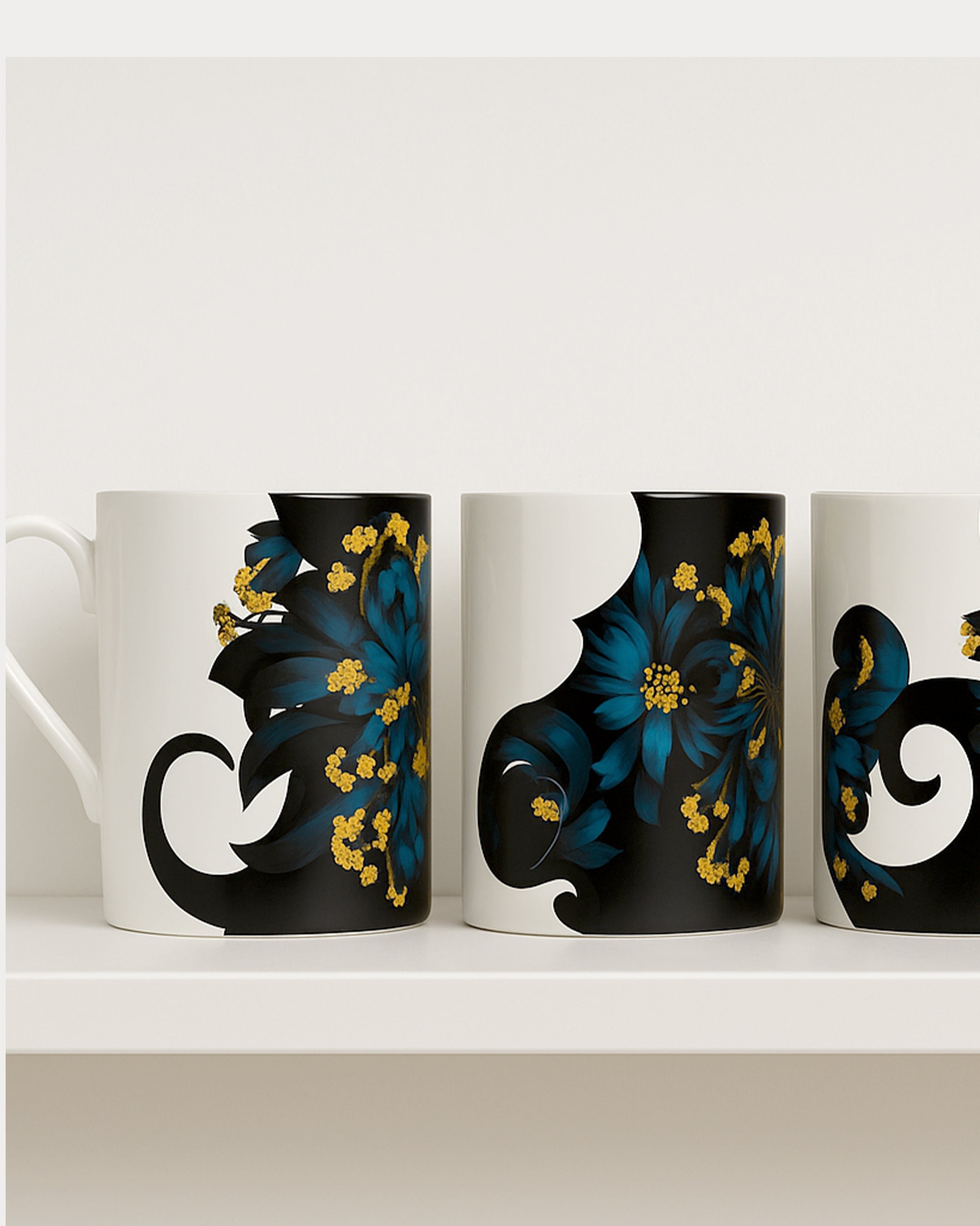 Fatsia Bone China Mug