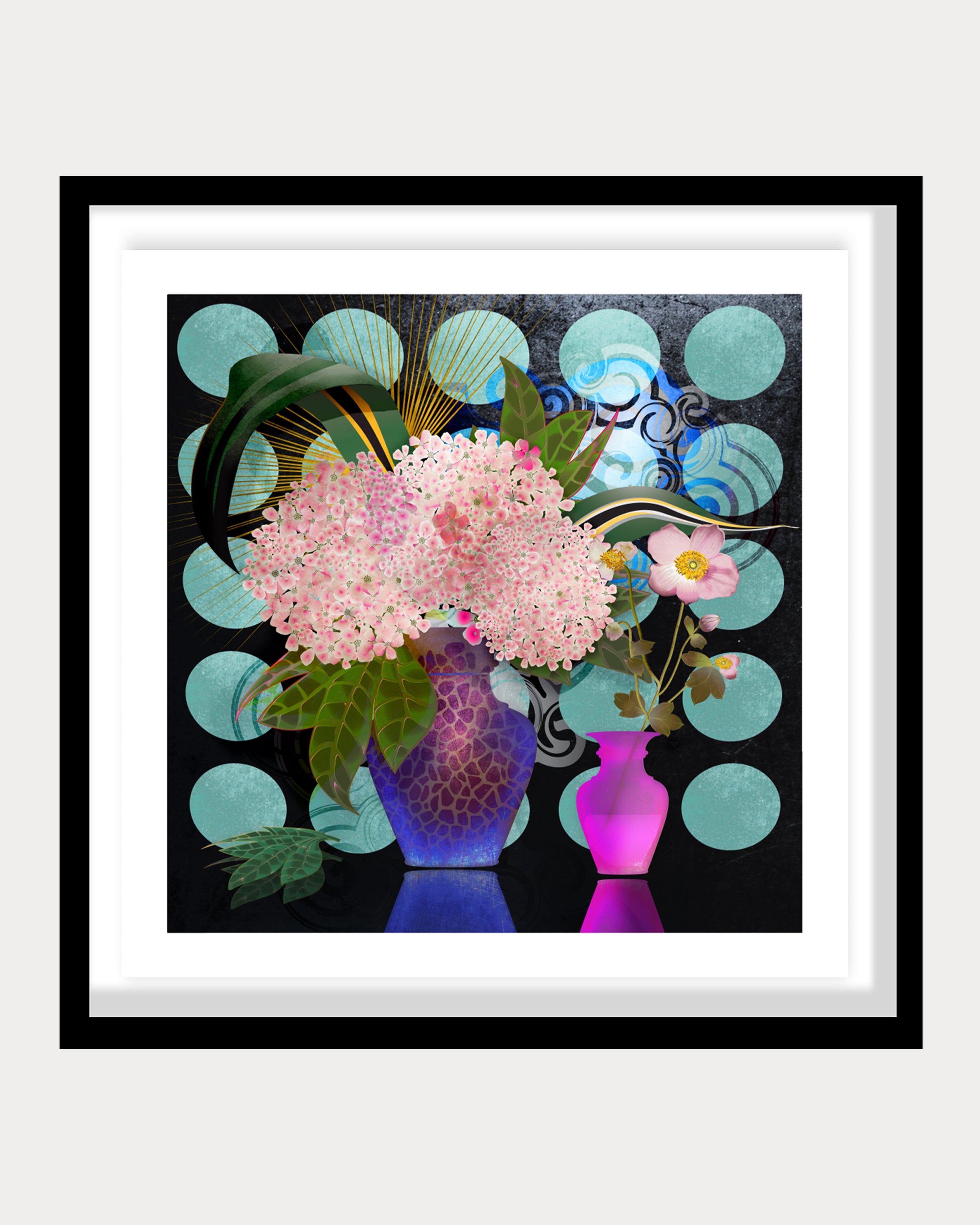 Hydrangea & Anemone: A Still Life