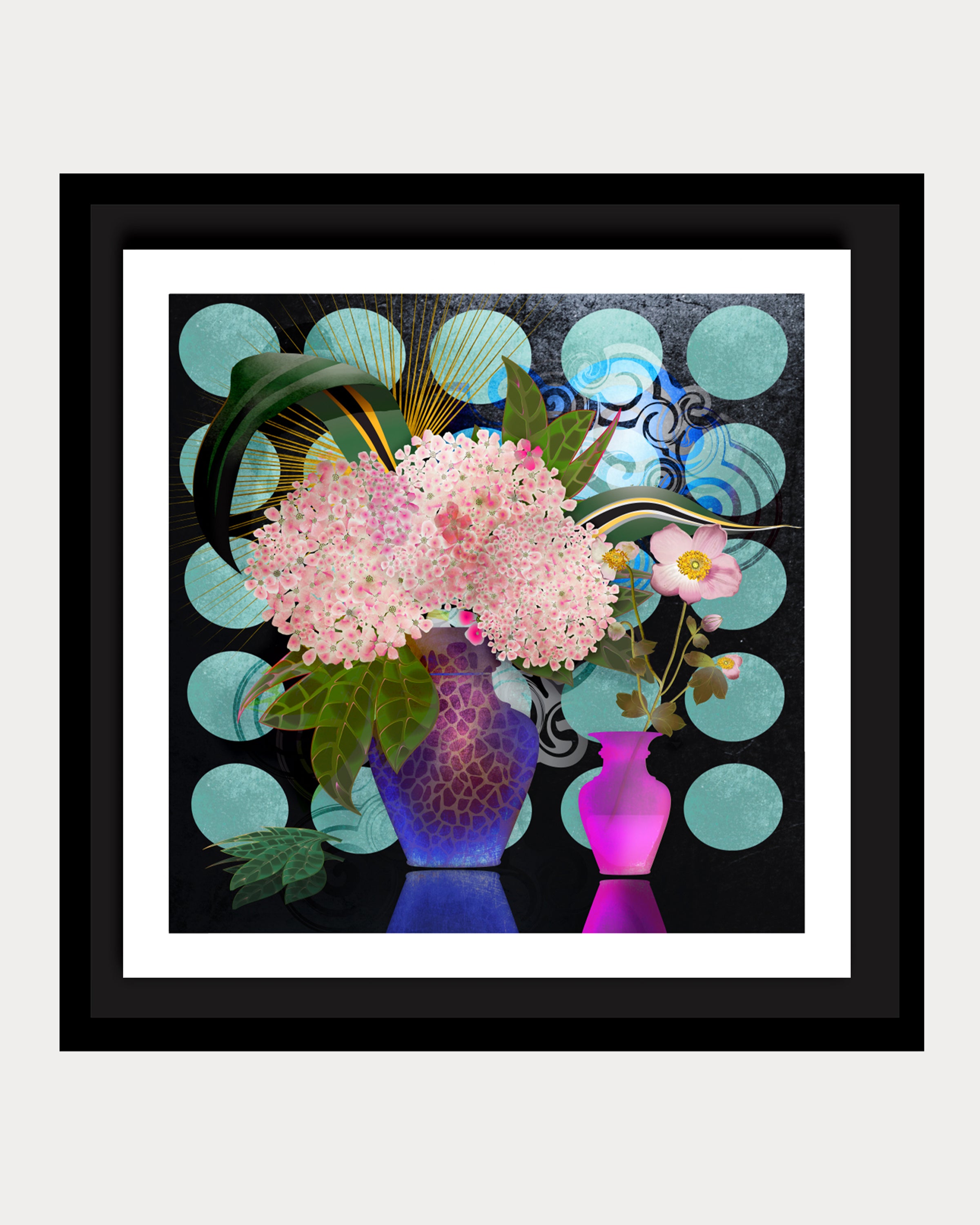 Hydrangea & Anemone: A Still Life
