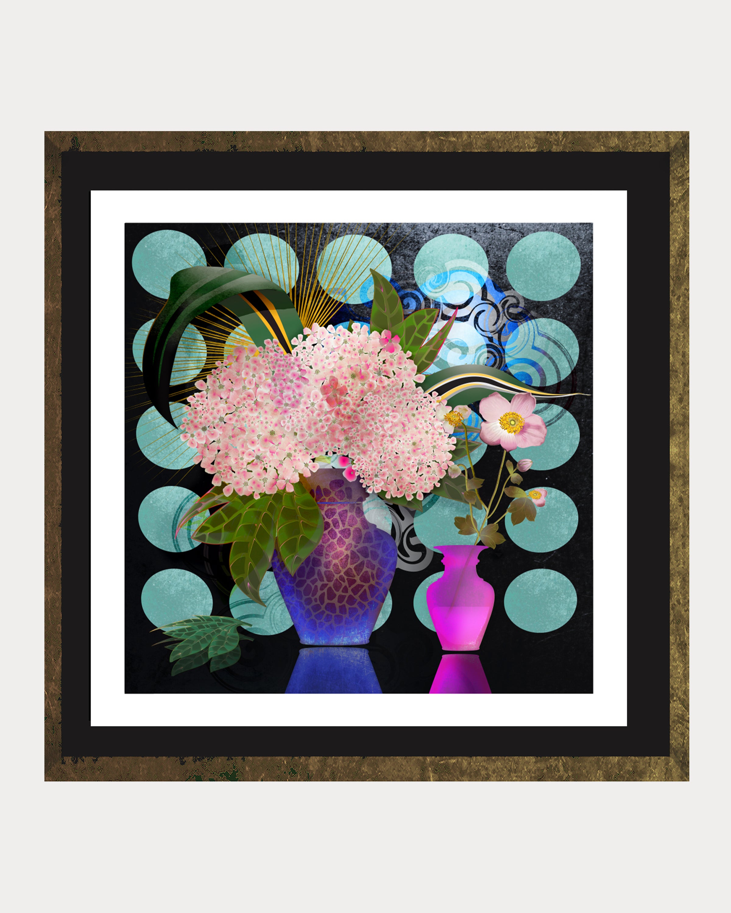 Hydrangea & Anemone: A Still Life