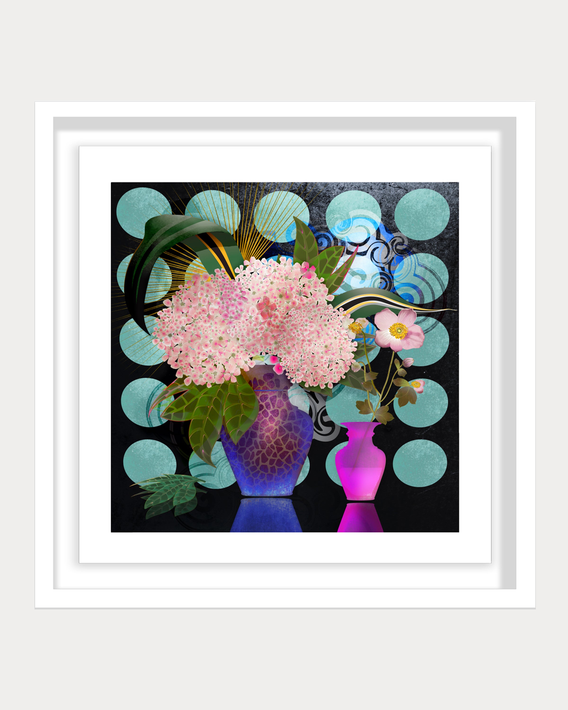 Hydrangea & Anemone: A Still Life