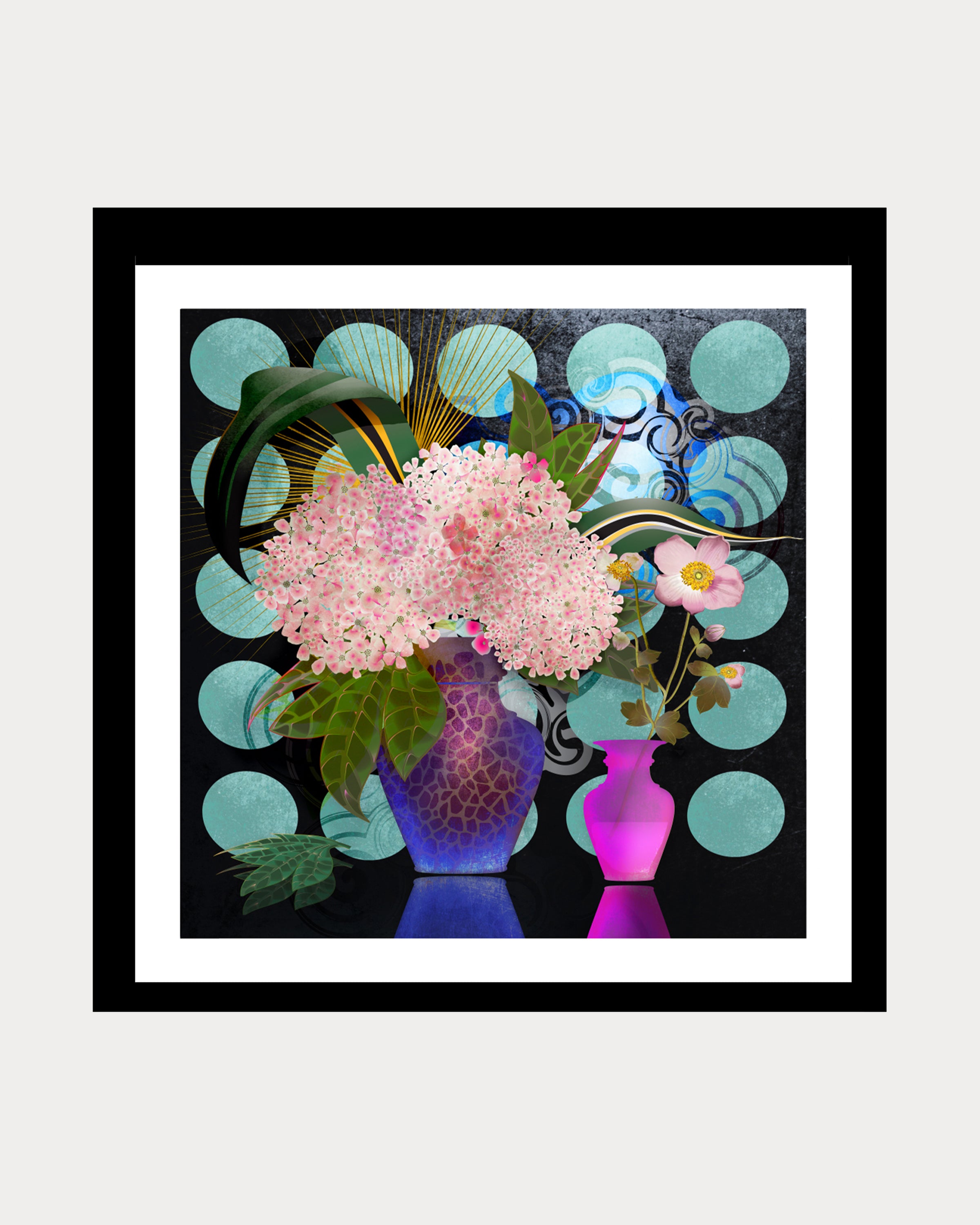 Hydrangea & Anemone: A Still Life