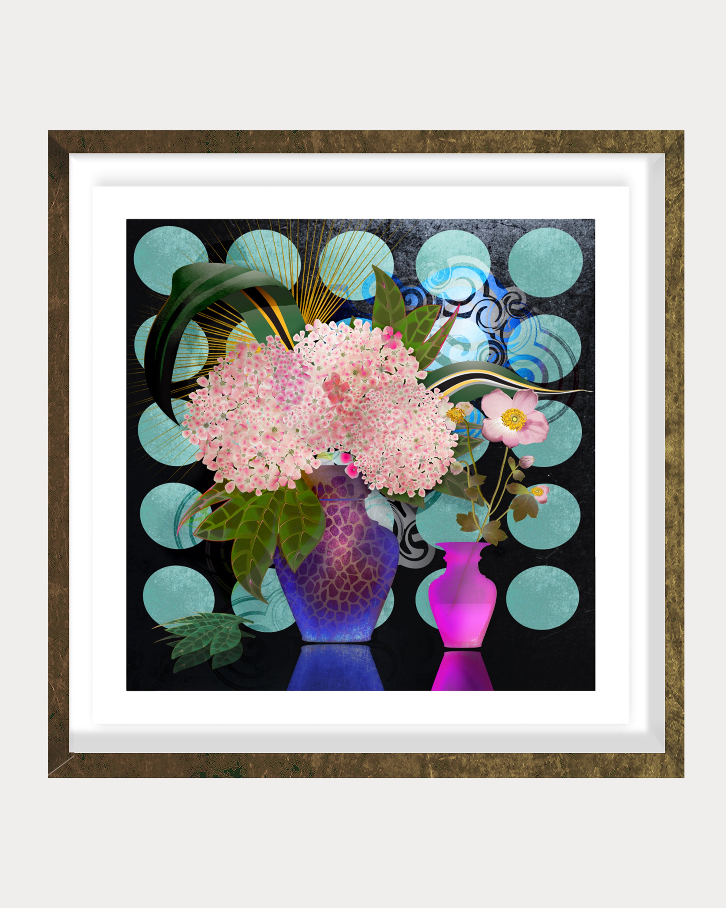 Hydrangea & Anemone: A Still Life