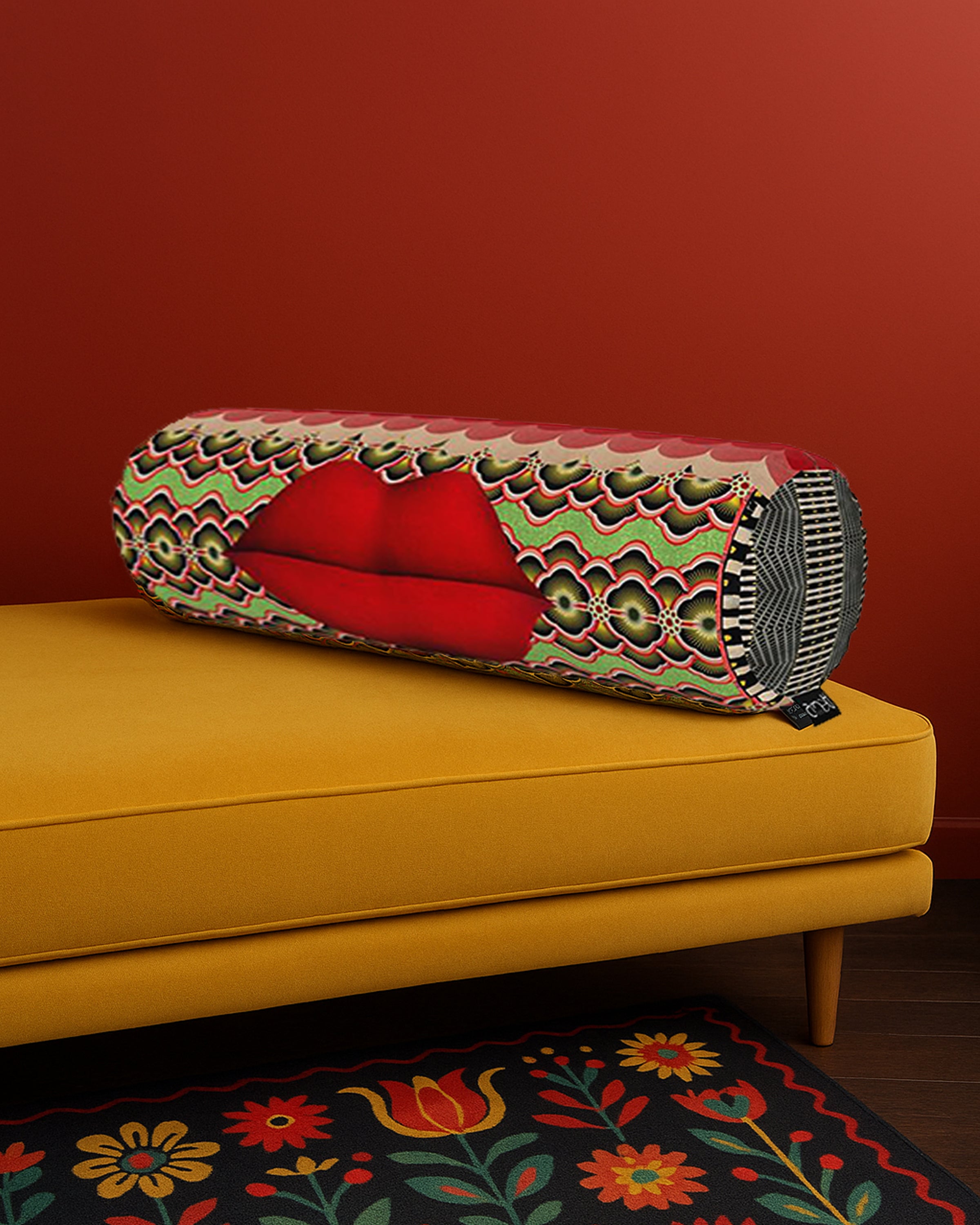 Lips Bolster Cushion