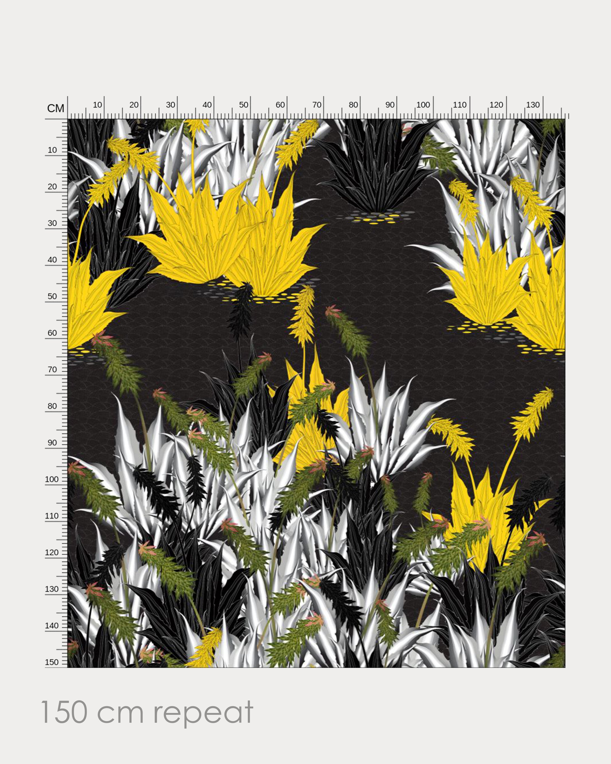 Succulent Yellow Fabric