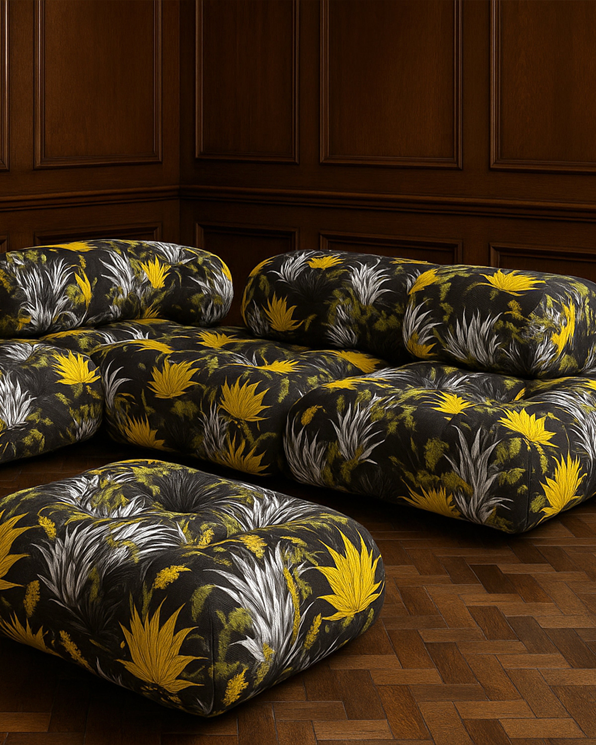 Succulent Yellow Fabric