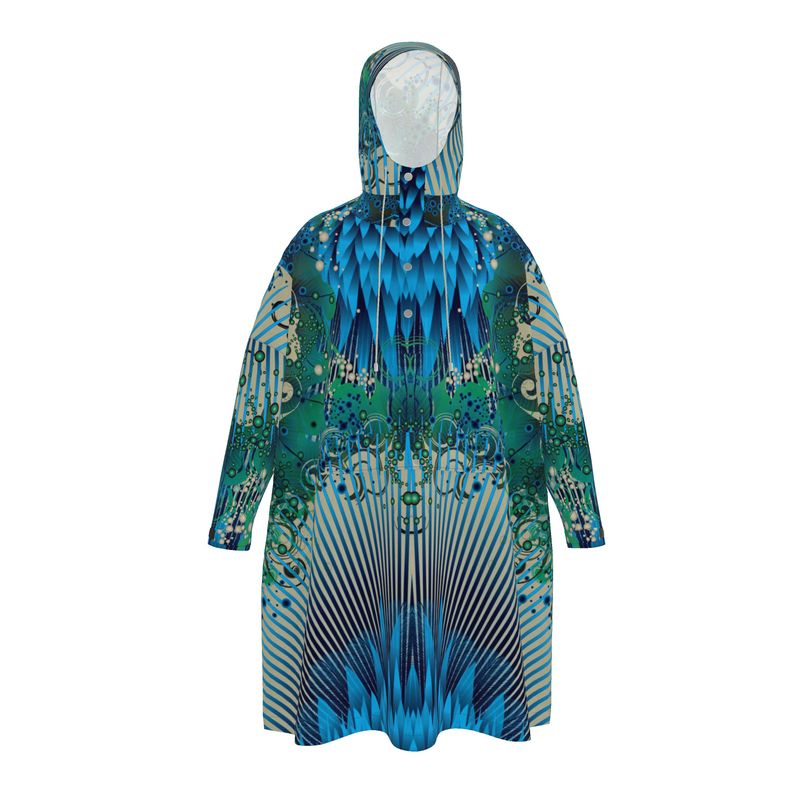 Big Blue Rain Poncho
