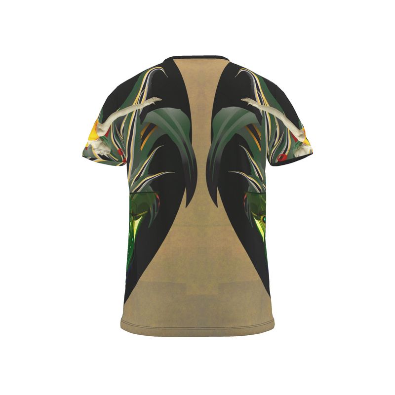 Cut And Sew All Over Print T Shirt