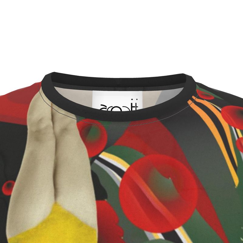 Cut And Sew All Over Print T Shirt