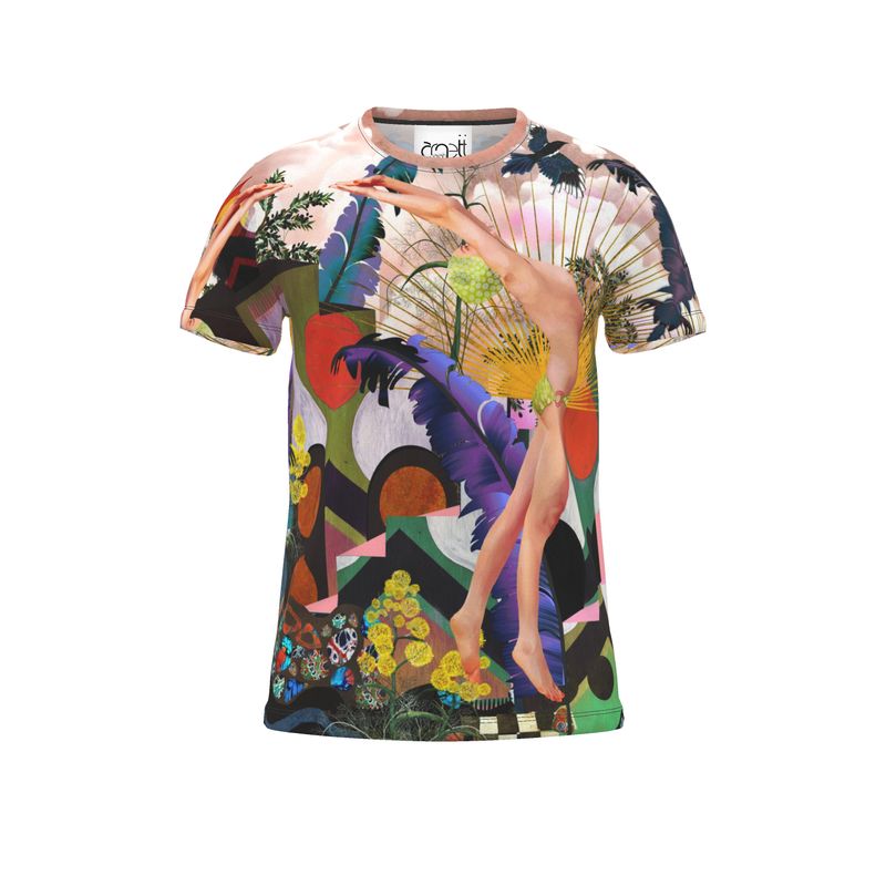 Cut And Sew All Over Print T Shirt