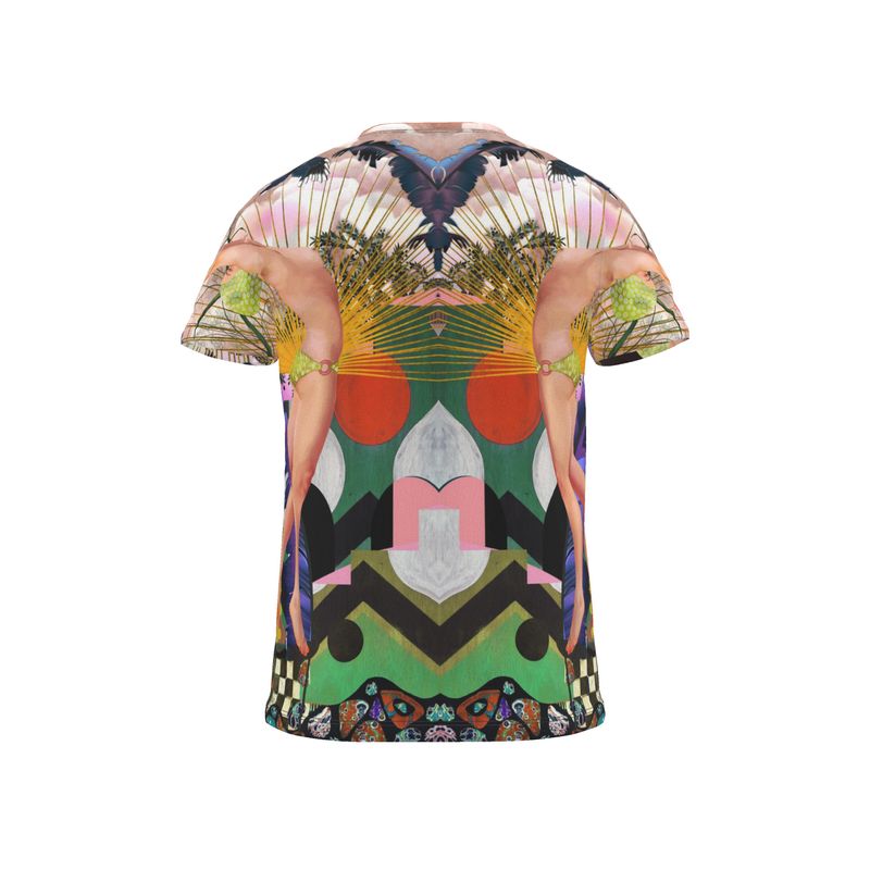 Cut And Sew All Over Print T Shirt