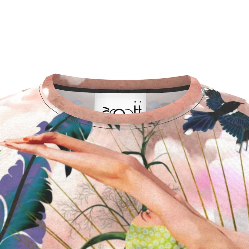 Cut And Sew All Over Print T Shirt