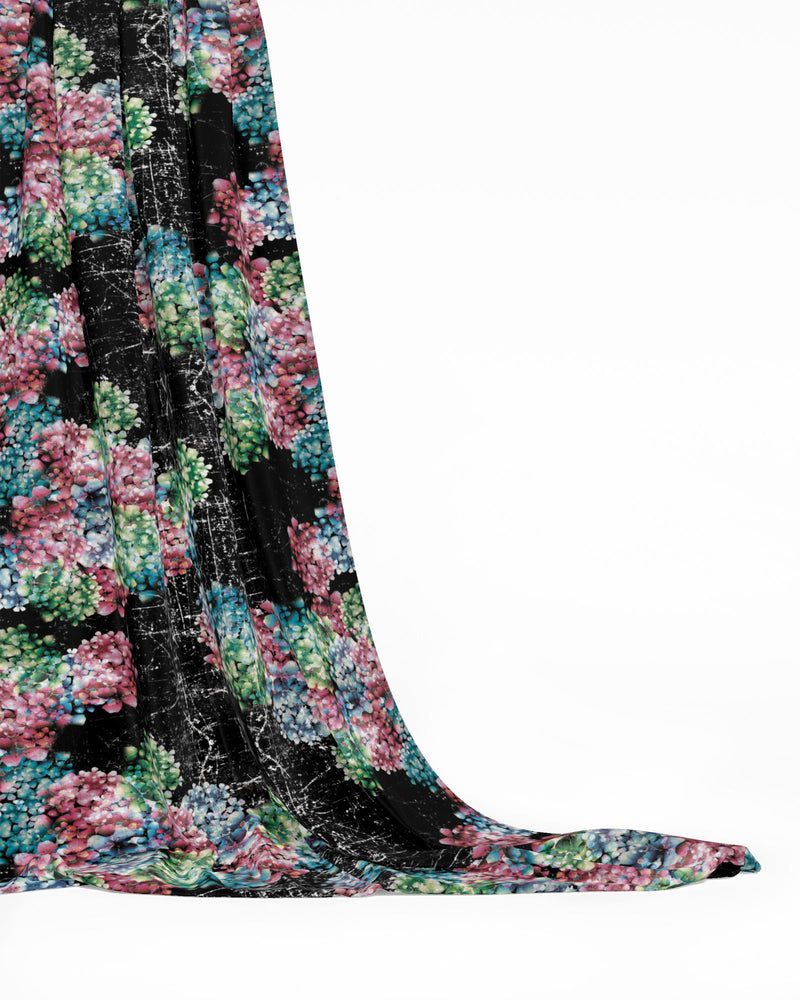 Pom Pom Dark Fashion Fabric