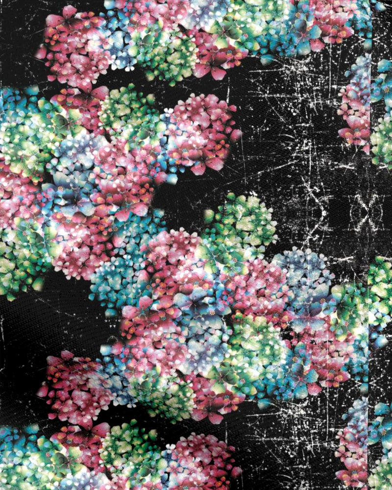 Pom Pom Dark Fashion Fabric