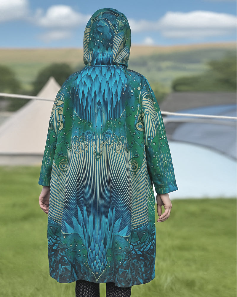 Big Blue Rain Poncho