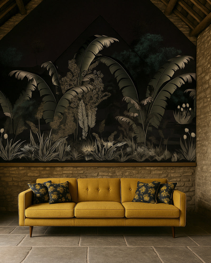 Jungle Palm Dusk Wallpaper Mural