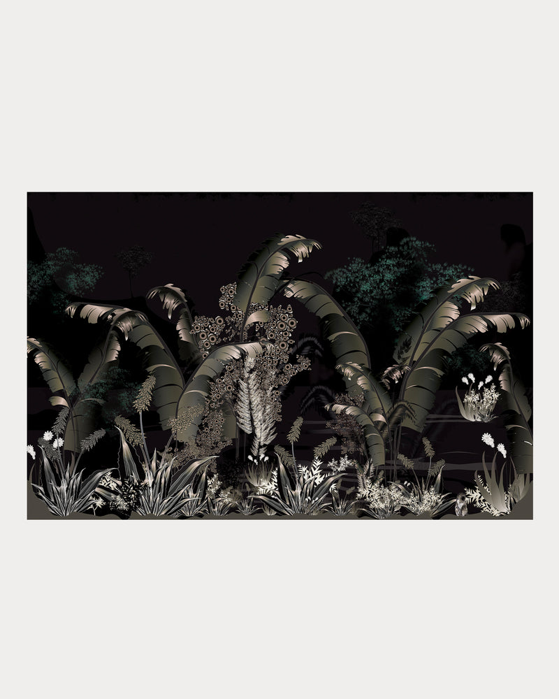 Jungle Palm Dusk Wallpaper Mural