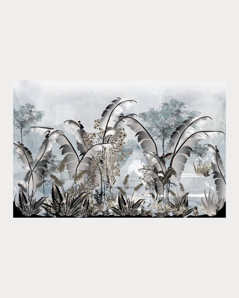 Jungle Palm Dawn Wallpaper Mural