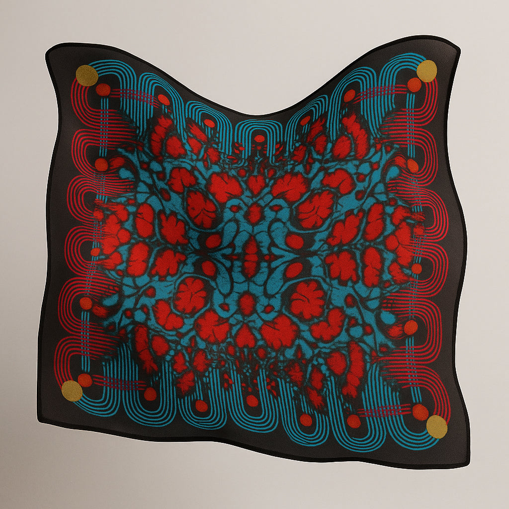 Red Marble Scarf