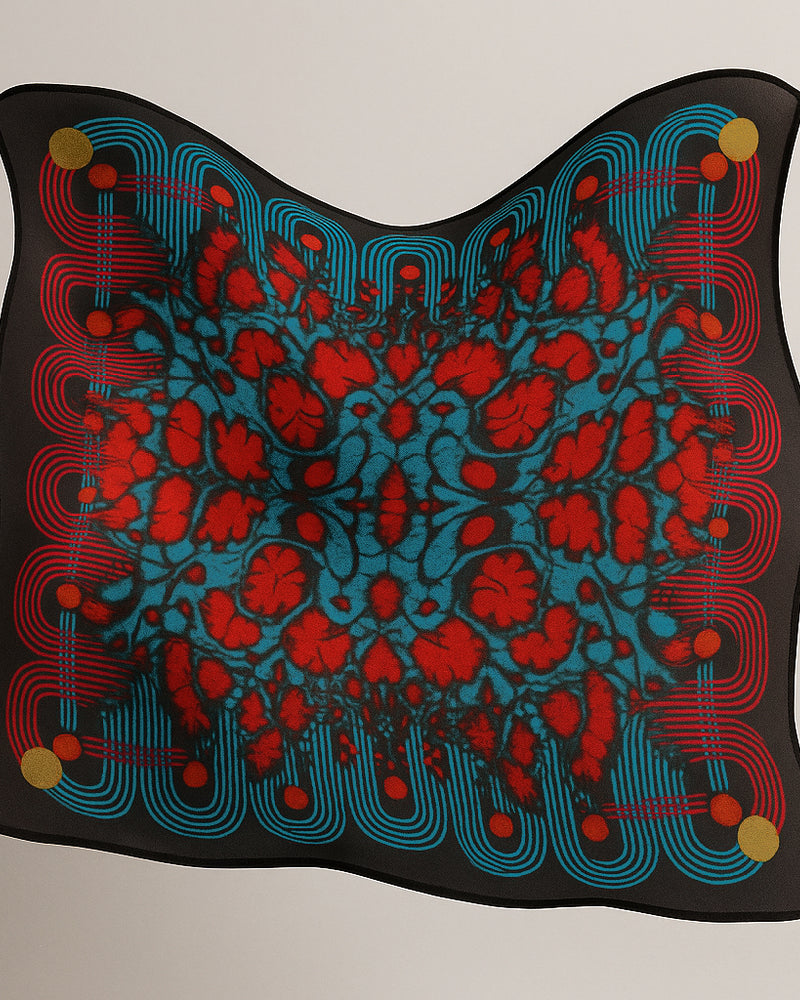 Red Marble Scarf