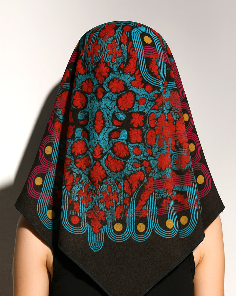 Red Marble Scarf