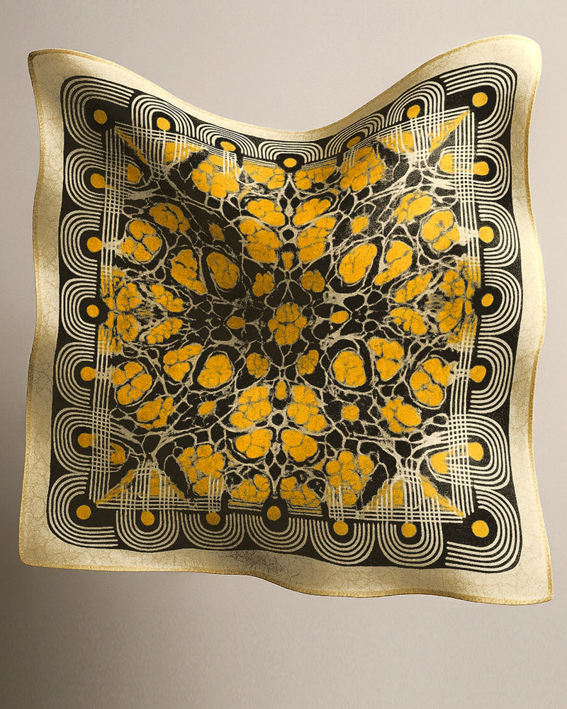Yellow Marble Scarf