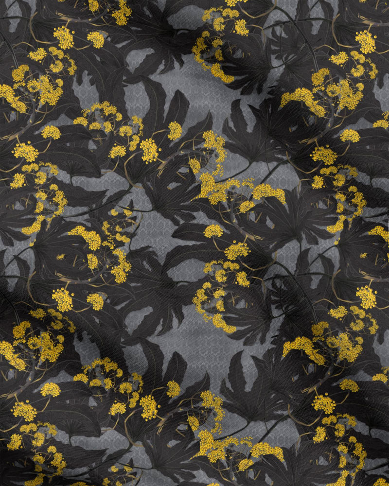 Fatsia Yellow Fabric
